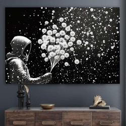 Tableau Motif Moderne Décoration Tendu sur Chassis Prêt à Accrocher Grande 120 x 80 cm Idée Cadeau Élégante et Originale