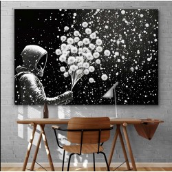 Tableau Motif Moderne Décoration Tendu sur Chassis Prêt à Accrocher Grande 120 x 80 cm Idée Cadeau Élégante et Originale