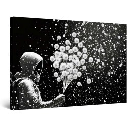 Tableau Motif Moderne Décoration Tendu sur Chassis Prêt à Accrocher Grande 120 x 80 cm Idée Cadeau Élégante et Originale