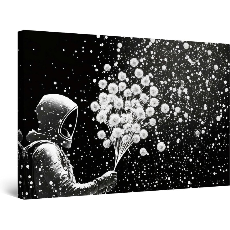 Tableau Motif Moderne Décoration Tendu sur Chassis Prêt à Accrocher Grande 120 x 80 cm Idée Cadeau Élégante et Originale