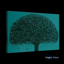 Decoration Murale Prêt à Accrocher Arbres Peinture Moderne 60 x 90 cm Idée Cadeau Élégante et Originale