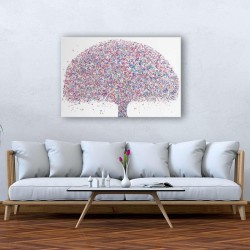 Decoration Murale Prêt à Accrocher Arbres Peinture Moderne 60 x 90 cm Idée Cadeau Élégante et Originale