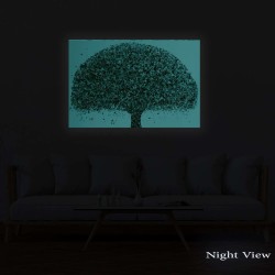 Decoration Murale Prêt à Accrocher Arbres Peinture Moderne 60 x 90 cm Idée Cadeau Élégante et Originale