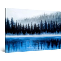 s PeiTableau Decoration Murale Prêt à Accrocher Arbrenture Moderne 90 x 60 cm Idée Cadeau Élégante et Originale
