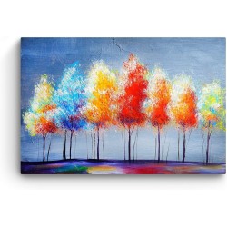 Decoration Murale Salon Moderne - Image sur Toile - 90 x 60 cm Idée Cadeau Élégante et Originale Effet Lumineux Nocturne