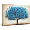 Tableau Decoration Murale Prêt à Accrocher Arbres Peinture Moderne 90 x 60 cm Idée Cadeau Élégante et Originale