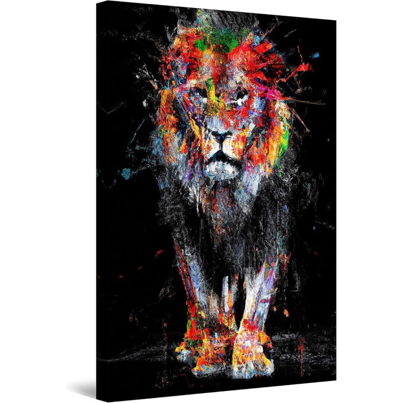 Tableau Decoration Murale Prêt à Accrocher Peinture Moderne et Contemporaine Grande 120 x 80 cm Idée Cadeau Élégante