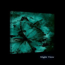 Decoration Murale Salon Moderne - Image sur Toile - 80 x 80 cm Idée Cadeau Élégante et Originale Effet Lumineux Nocturne