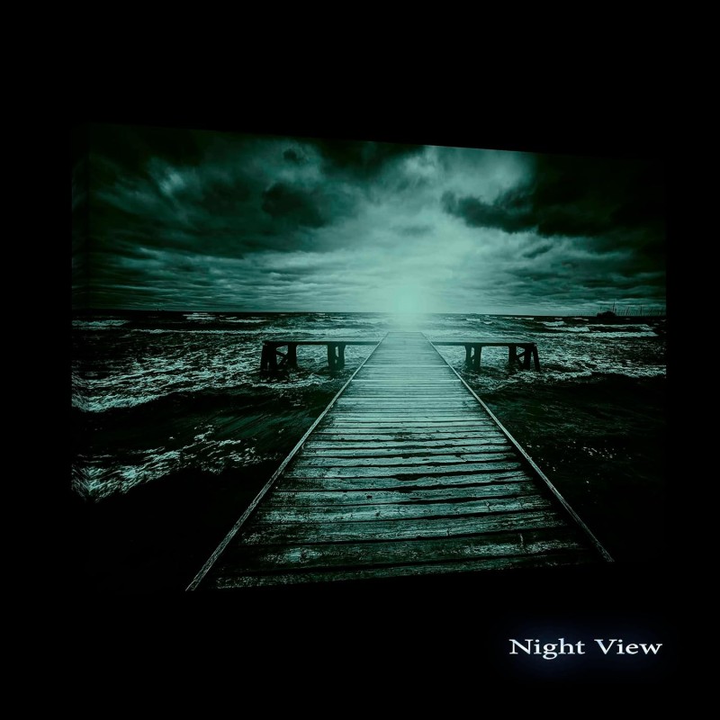 Decoration Murale Salon Moderne - Image sur Toile - 90 x 60 cm Idée Cadeau Élégante et Originale Lumineux