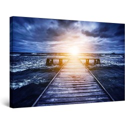 Decoration Murale Salon Moderne - Image sur Toile - 90 x 60 cm Idée Cadeau Élégante et Originale Lumineux