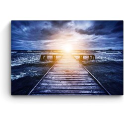 Decoration Murale Salon Moderne - Image sur Toile - 90 x 60 cm Idée Cadeau Élégante et Originale Lumineux