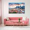 Côte Dalmate Croatie Moderne Image sur Toile - Grande 120 x 80 cm