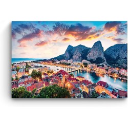 Côte Dalmate Croatie Moderne Image sur Toile - Grande 120 x 80 cm