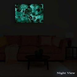 Abstract Canvas Art – Charges During the Day and Glows in the Dark | Soluna Art