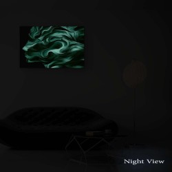 Visage Coloré du Femme, Tableau Abstraite - Decoration Murale Salon Moderne - Image sur Toile -90 x 60 cm