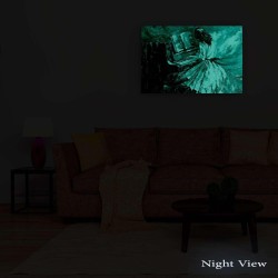 Jouer Du Piano, Tableau Abstrait - Decoration Murale Salon Moderne - Image sur Toile - 90 x 60cm