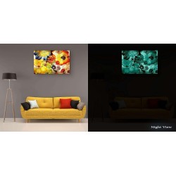 Abstract Canvas Art – Charges During the Day and Glows in the Dark | Soluna Art