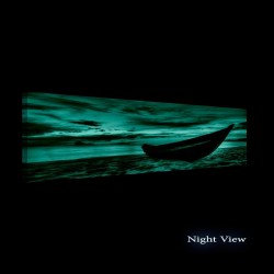 Bateau Sur La Sable, Tableau Paysage - Decoration Murale Salon Moderne - Image sur Toile - 40 x 120 cm