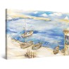 Marin Bleu et Plage - Tableau Nature - Decoration Murale Salon Moderne - Image sur Toile - 60 x 90 cm