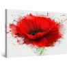 Coquelicot Rouge - Tableau Fleurs - Decoration Murale Salon Moderne - Image sur Toile -