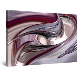 Salon Moderne - Image sur Toile - 90 x 60 cm Idée Cadeau Élégante et Originale Effet Lumineux Nocturne Lumineux