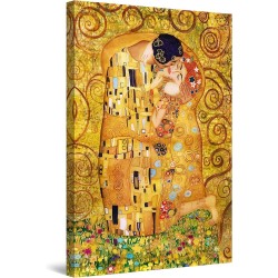 Klimt, Tableau Abstrait - Decoration Murale Salon Moderne - Image sur Toile - Grande