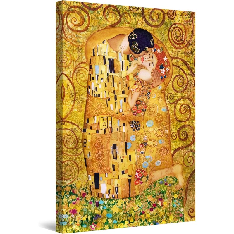 Klimt, Tableau Abstrait - Decoration Murale Salon Moderne - Image sur Toile - Grande