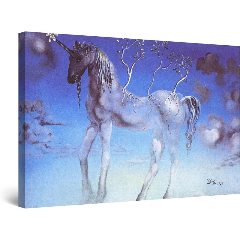 Licorne, Tableau Reproduction- Decoration Murale Salon Moderne - Image sur Toile - Grande