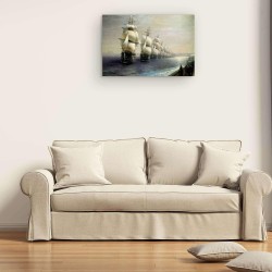 ivazovsky Brig Mercury  Reproduction - Tableau Paysage - Decoration Murale Salon Moderne - Image sur Toile Grande