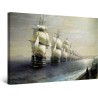 Aivazovsky Défilé de la Flotte de la Mer Noire 1851, Decoration Moderne - Image sur Toile