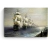 Aivazovsky Défilé de la Flotte de la Mer Noire 1851, Decoration Moderne - Image sur Toile