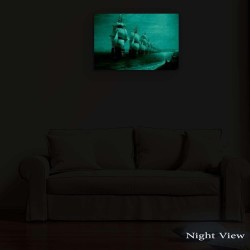 Aivazovsky Défilé de la Flotte de la Mer Noire 1851, Decoration Moderne - Image sur Toile