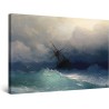 Aivazovsky Navire sur une Mer Agitée,  Salon Moderne - Image sur Toile - Grande