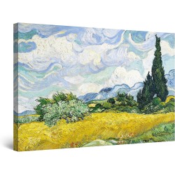 Champ de Céréales - Tableau Paysage - Decoration Murale Salon Moderne - Image sur Toile - Grande