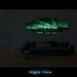 Aurora Borealis, Impression De Photos Sur Toile  Tableau Motif Moderne
