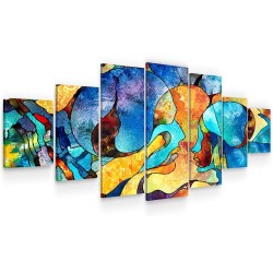 Baiser Magique dans l'éternité de l'Amour  Decoration Murale Moderne - Image sur Toile xxl 7 pieces