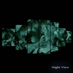 Baiser Magique dans l'éternité de l'Amour  Decoration Murale Moderne - Image sur Toile xxl 7 pieces