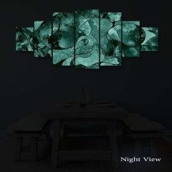 Baiser Magique dans l'éternité de l'Amour  Decoration Murale Moderne - Image sur Toile xxl 7 pieces