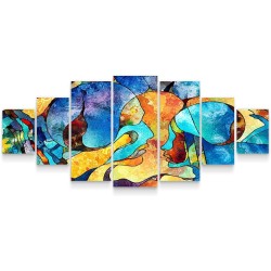 Baiser Magique dans l'éternité de l'Amour  Decoration Murale Moderne - Image sur Toile xxl 7 pieces