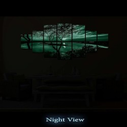 Impression De Photos Sur Toile XXL Imprimée Tableau Motif Moderne Déco d'Art 7 pieces Tendu Sur Chassis 100 x 240 cm