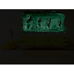 Chiens, Décoration Murale Photo sur le mur Grand Format XXL Motif Moderne Déco d'Art Murale