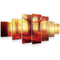 Impression De Photos Sur Toile XXL Imprimée Tableau Motif Moderne Déco d'Art 7 pieces Tendu Sur Chassis 100 x 240 cm