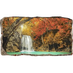 Chute D'eau Dans La Forêt, Décoration Murale Photo sur le mur Grand Format XXL Motif Moderne Déco d'Art Murale