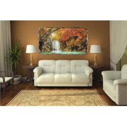 Chute D'eau Dans La Forêt, Décoration Murale Photo sur le mur Grand Format XXL Motif Moderne Déco d'Art Murale