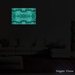 Verre Acrylique Tableau - Agate Rouge Abstraite au Microscope