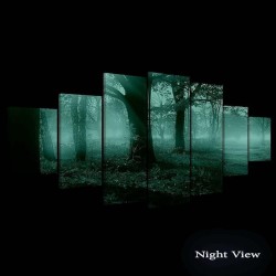 Impression De Photos Sur Toile XXL Imprimée Tableau Motif Moderne Déco d'Art 7 pieces Tendu Sur Chassis 100 x 240 cm