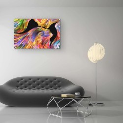 Decoration Murale Salon Moderne - Image sur Toile - 90X60 cm Idée Cadeau Élégante et Originale Lumineux