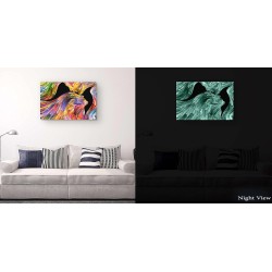Embrasser dans l'éternité - Tableau Abstrait - Decoration Murale Salon Moderne - Grande 80 x 120 cm