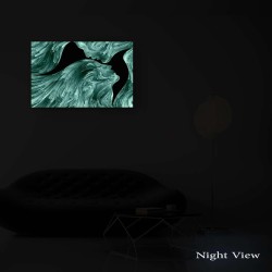 Decoration Murale Salon Moderne - Image sur Toile - 90X60 cm Idée Cadeau Élégante et Originale Lumineux