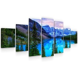 Impression De Photos Sur Toile XXL Imprimée Tableau Motif Moderne Déco d'Art 7 pieces Tendu Sur Chassis 100 x 240 cm